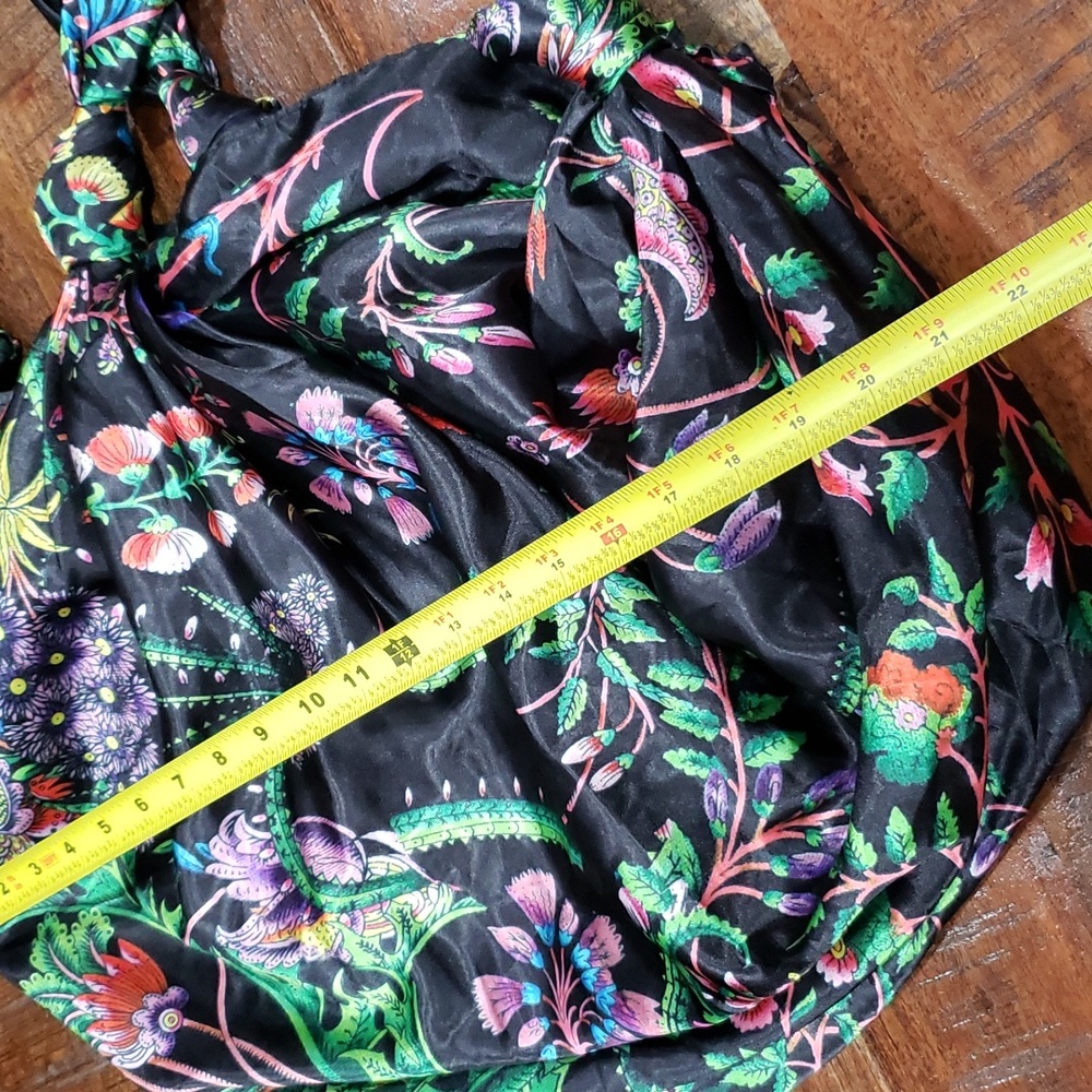 Zara knotted tie satin hobo bag - Picture 6 of 6